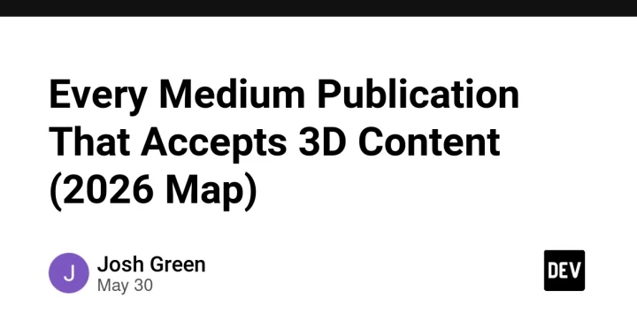 Every Medium Publication That Accepts 3D Content (2026 Map)