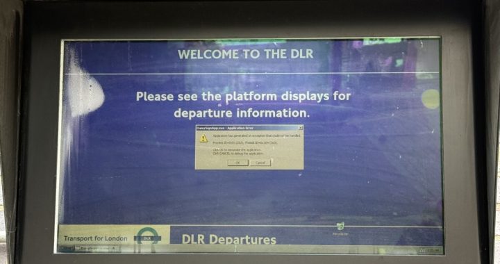 XP-era Windows spotted haunting London's driverless railway