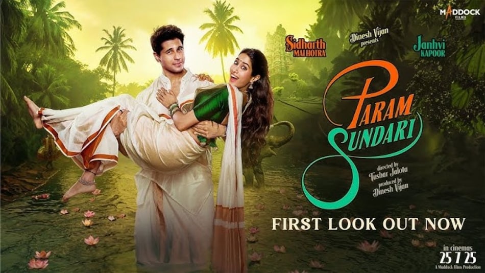 Param Sundari Starring Sidharth Malhotra and Janhvi Kapoor Now Available on Prime Video